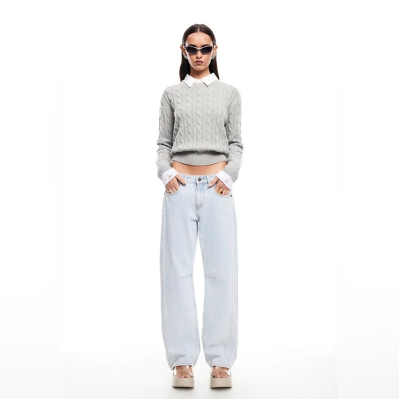 Lioness Tops - Lioness COASTAL CABLE KNIT
CLOUD C40
